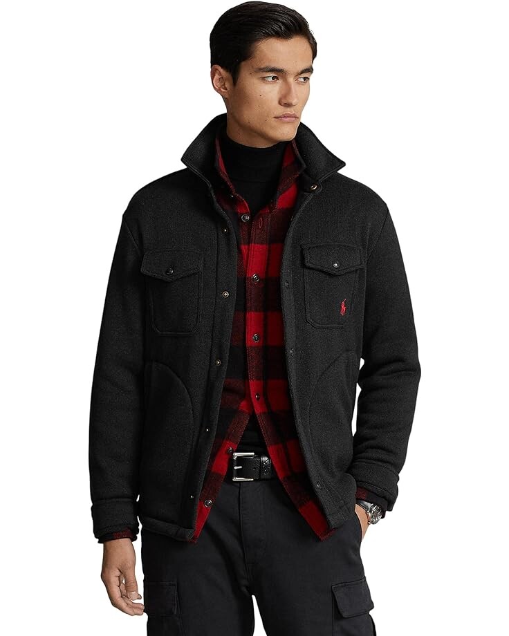 

Рубашка Polo Ralph Lauren Knit Overshirt, цвет Polo Black