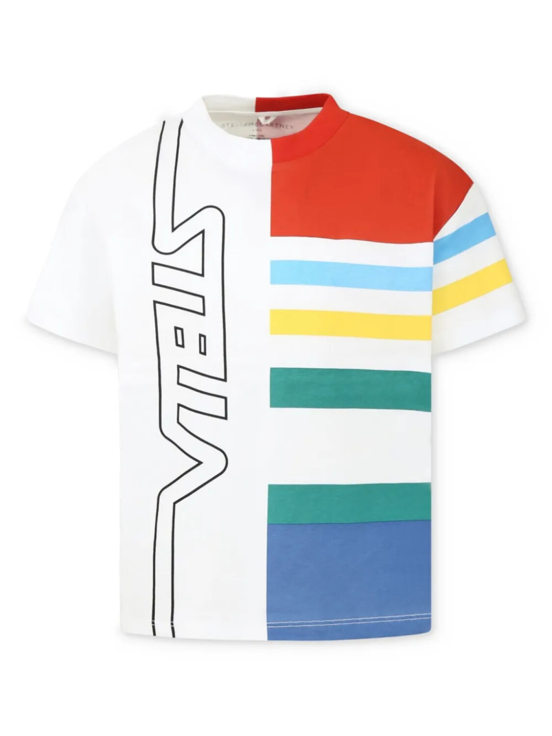 

Футболка с логотипом Stella McCartney Kids Varsity, белый