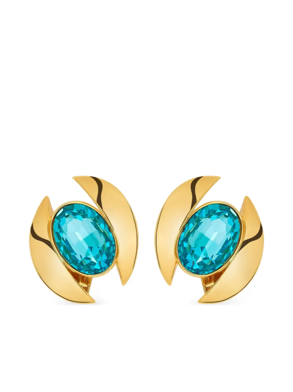 

Серьги с кристаллами Oscar de la Renta, золотой