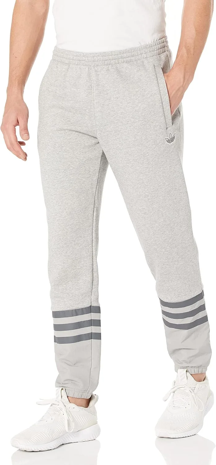 Мужские спортивные флисовые брюки Adidas Originals, серый