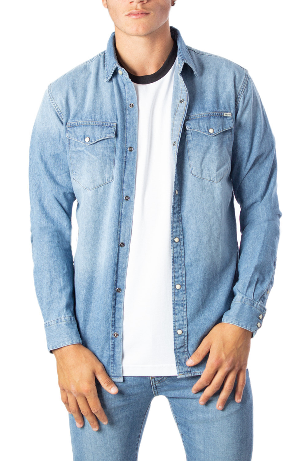 

Рубашка Jack & Jones джинсовая, голубой