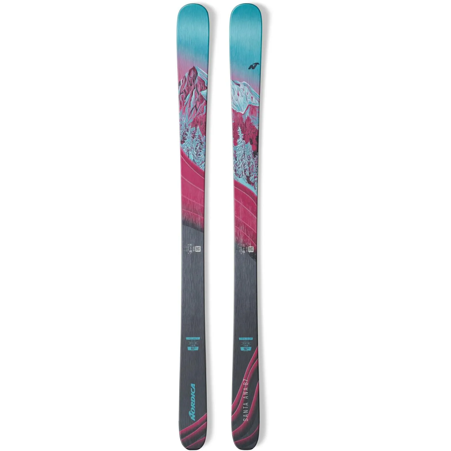 

Лыжи Santa Ana 87 женские сезон 2024/2025 Nordica, Blue/Purple