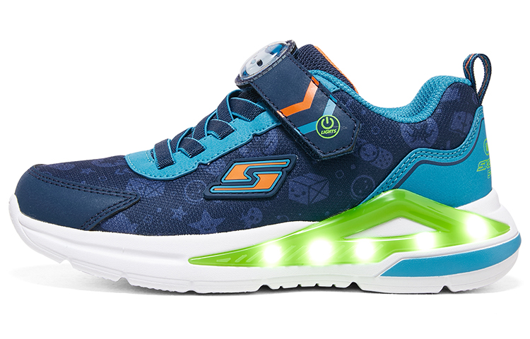 

Кроссовки Small Columns Under The Sea X Kids Lifestyle Shoes GS Low-top Белый/синий/черный Skechers, цвет Navy