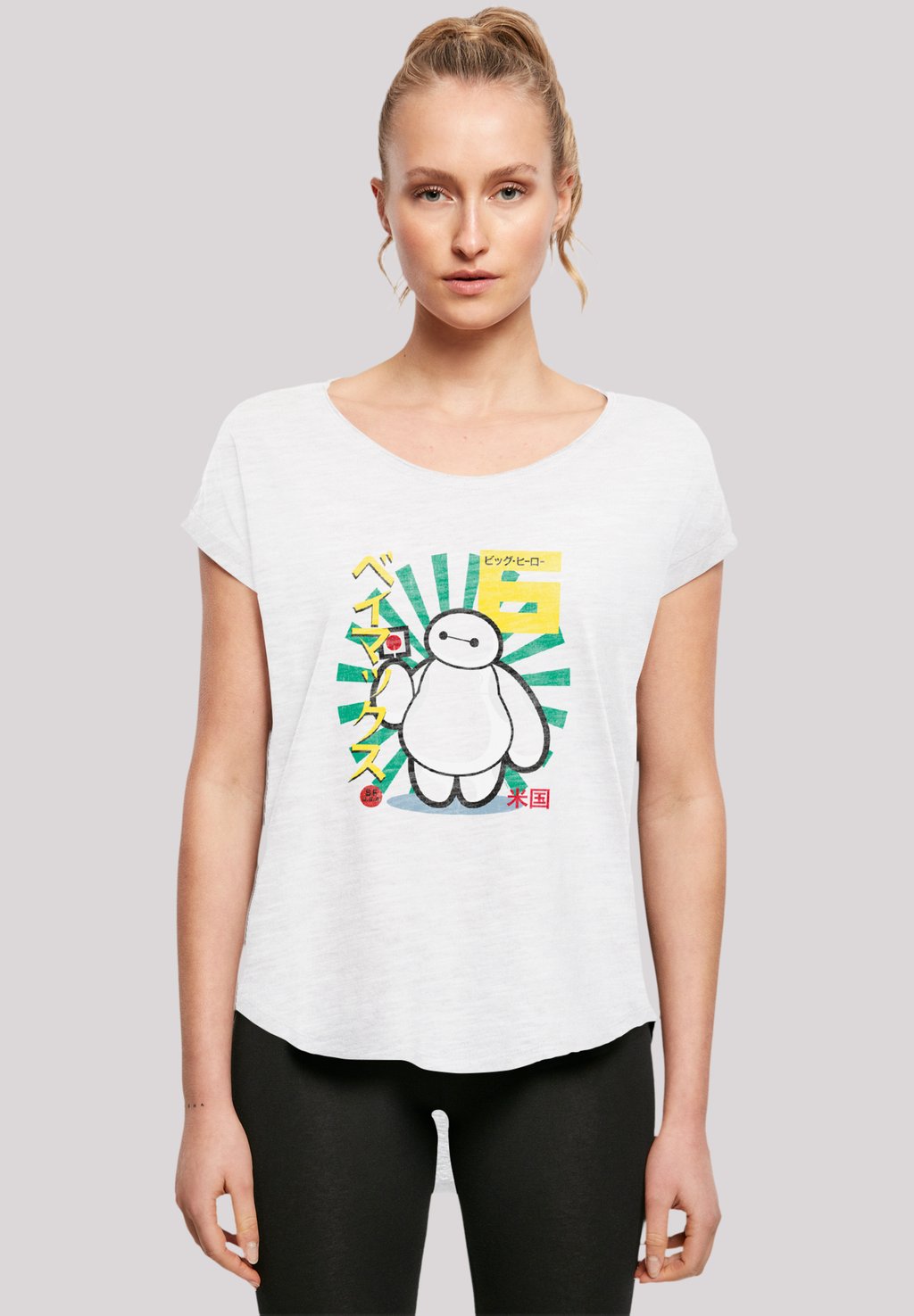 

Футболка с принтом BIG HERO 6 BAYMAX LOLLYPOP F4NT4STIC, белый