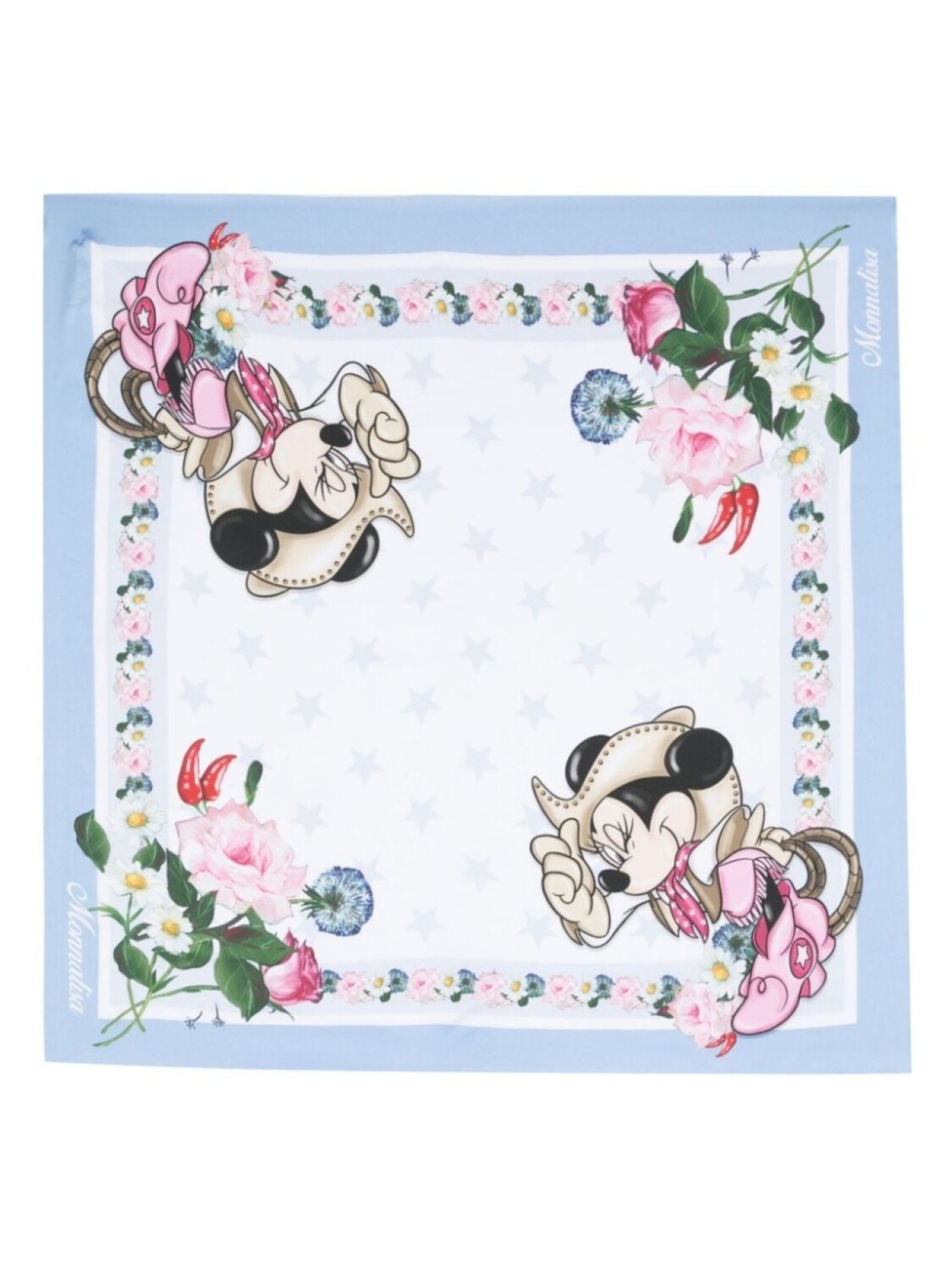 

Monnalisa платок с принтом Minnie Mouse, синий
