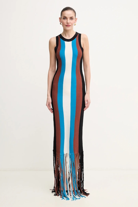 

Платье с добавлением льна RICIAMI Silvian Heach, синий