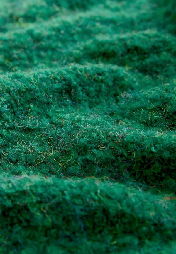 Рубашка-Поло с длинным рукавом из букле стандартного кроя Next, Dark Green — фото 3