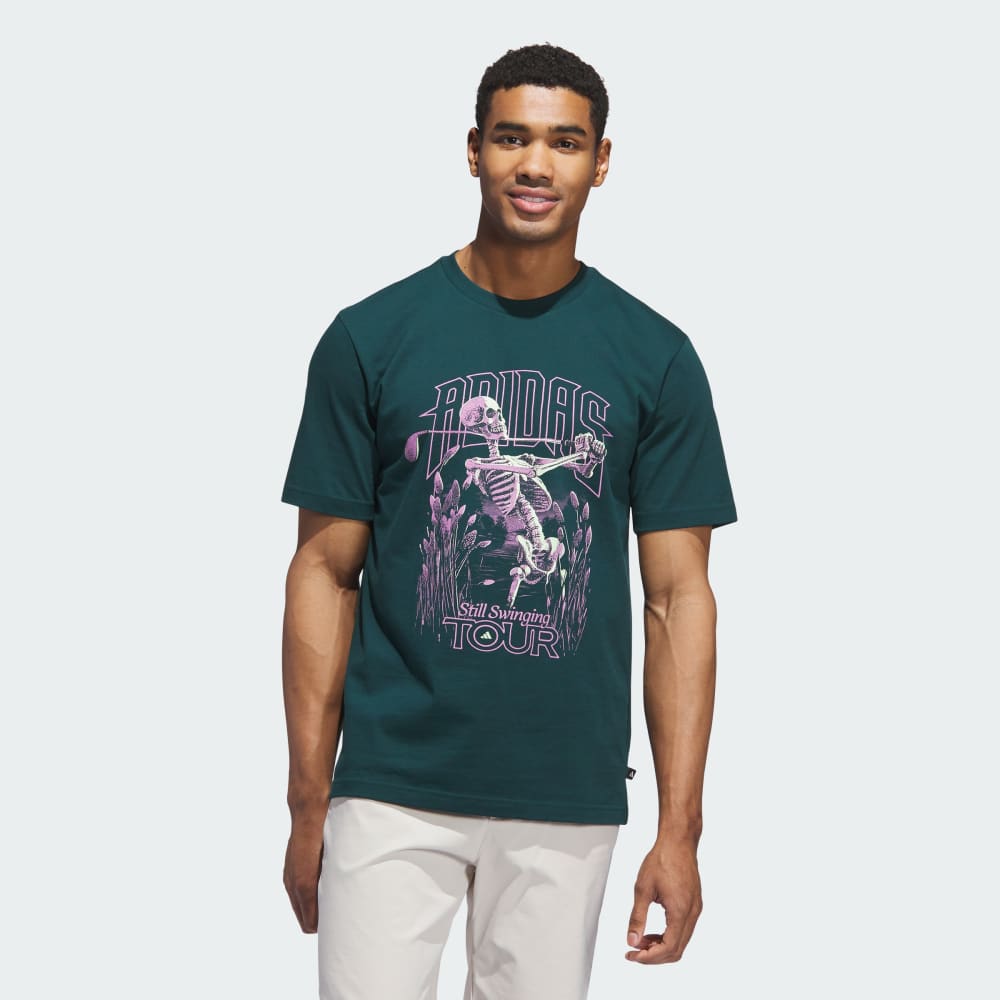 

Футболка Adidas Golf Tour Graphic Tee, цвет Aurora Ivy