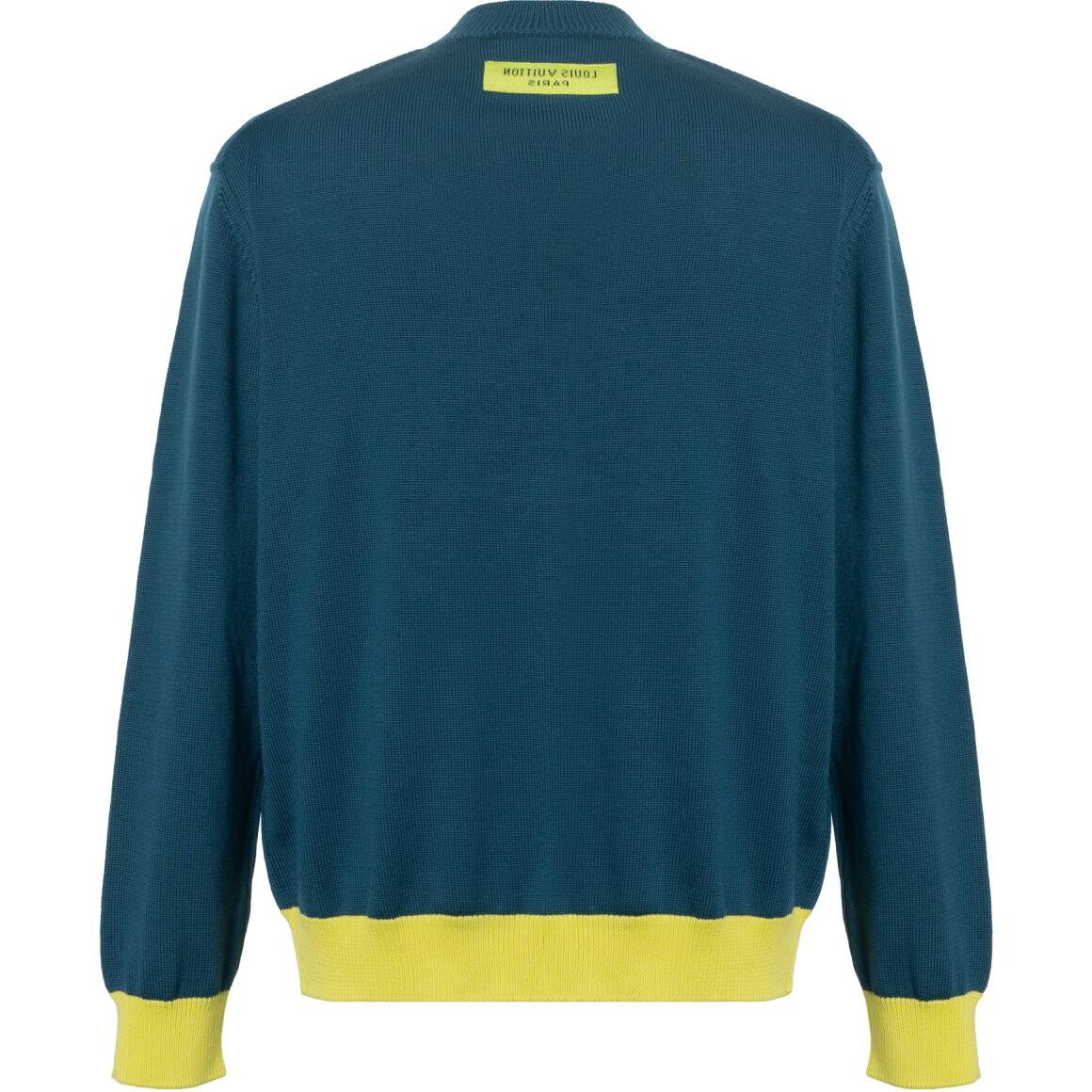 Новые квартальные продукты LV Sweater Men Louis Vuitton, зеленый — фото 2