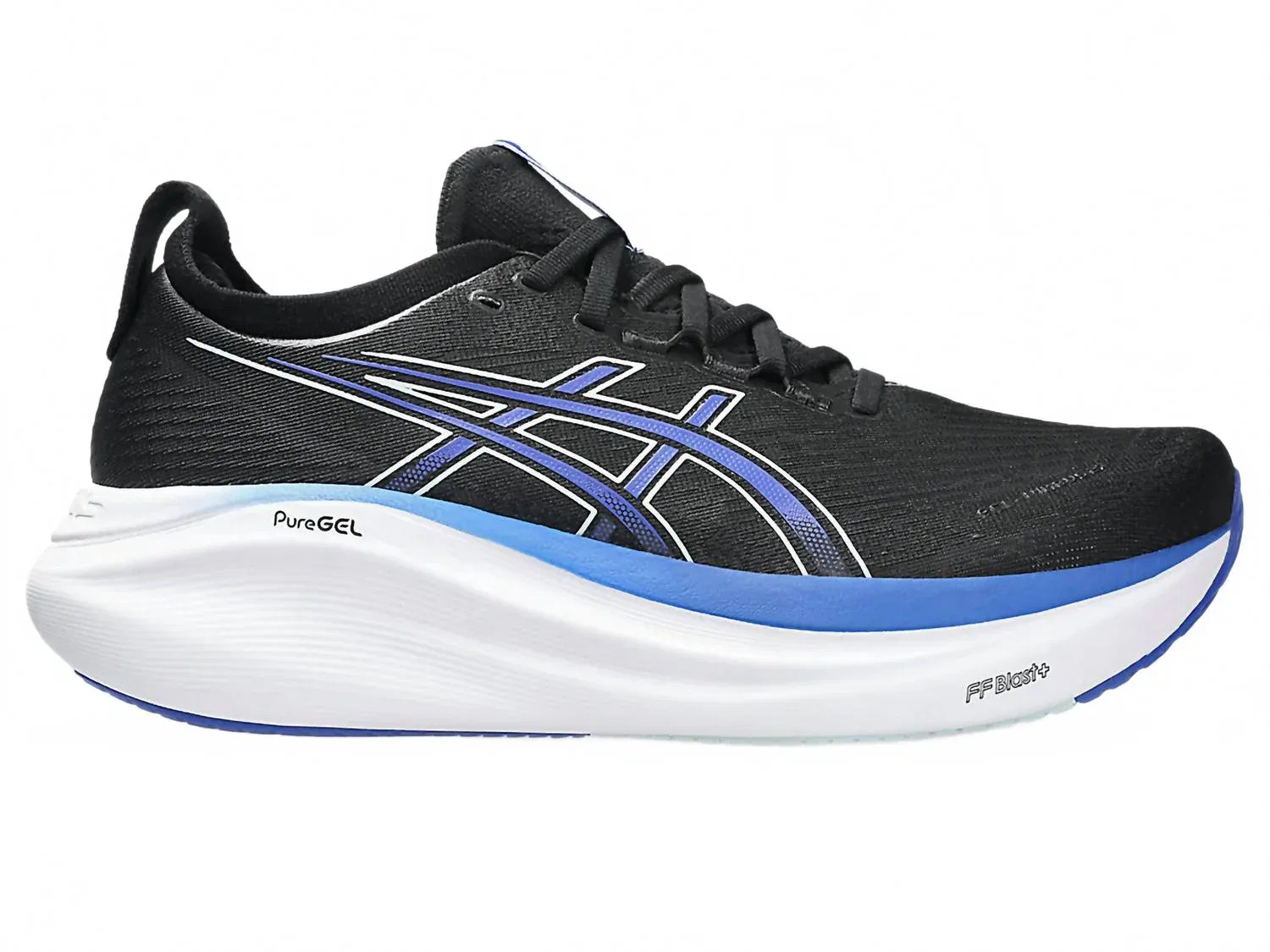Asics Мужские беговые кроссовки Gel-Nimbus 27 в черно-темно-кобальтовом цвете