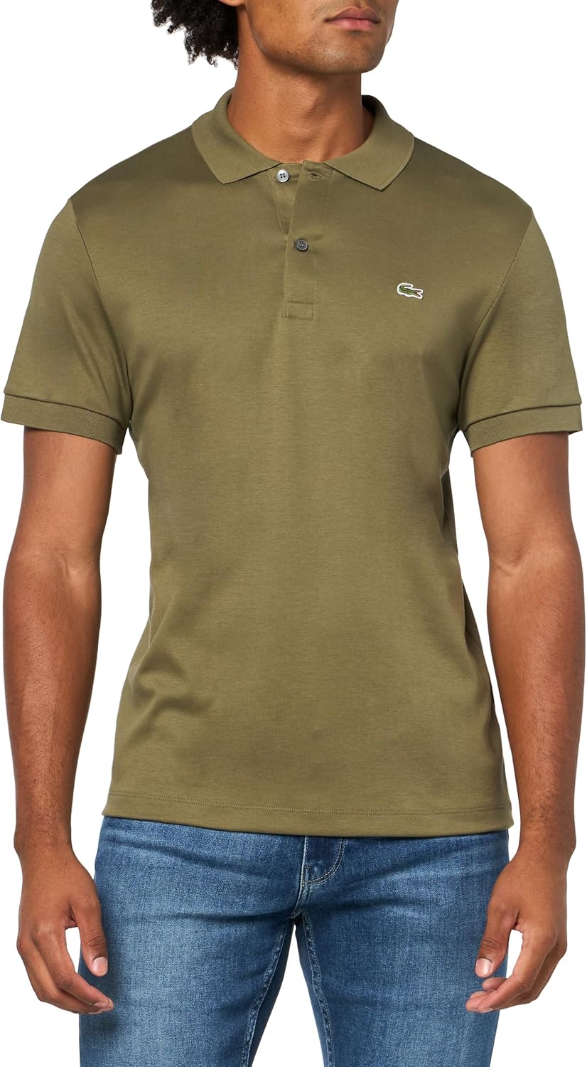 

Lacoste мужская спортивная поло с коротким рукавом Super Light, Olive, Хаки, Lacoste мужская спортивная поло с коротким рукавом Super Light, Olive