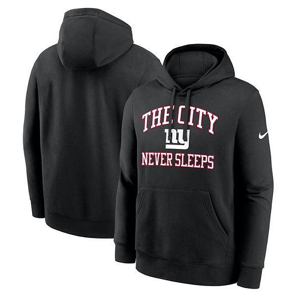 Толстовка с капюшоном club fleece black new york giants the city never sleeps Nike