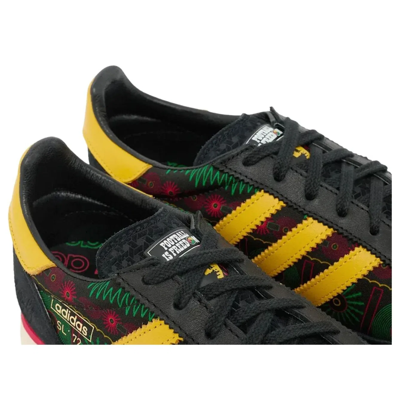 Кроссовки Adidas x Bob Marley SL72 'Football Is Freedom' KJ4476, черный — фото 4
