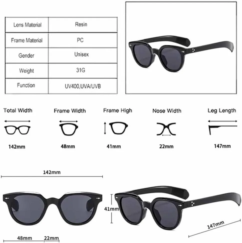 

Женские солнцезащитные очки овальной формы с ретро-заклепками, мужские солнцезащитные очки темно-зеленого градиента с защитой от УФ-излучения UV400 VFDHN, 5