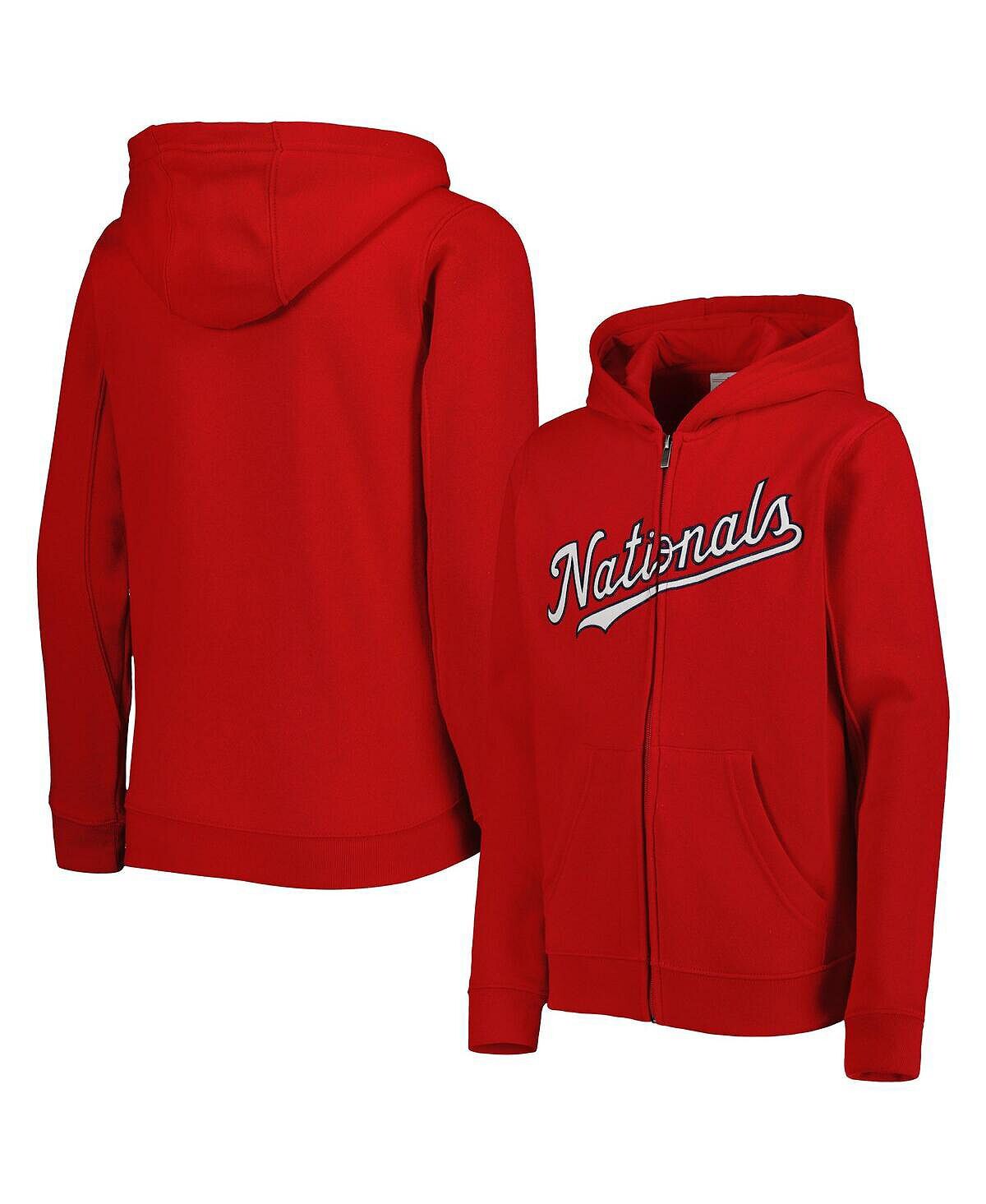 

Красная флисовая толстовка с молнией во всю длину и надписью Big Boys Washington Nationals Outerstuff, Красный, Красная флисовая толстовка с молнией во всю длину и надписью Big Boys Washington Nationals Outerstuff
