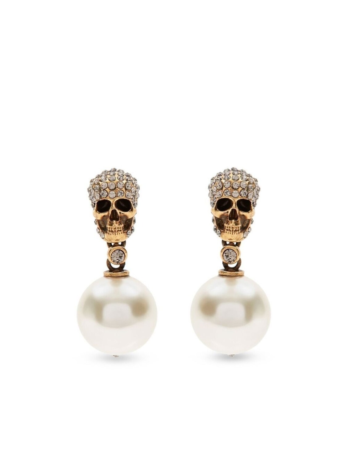 

Серьги с декором Skull Alexander McQueen, золотой