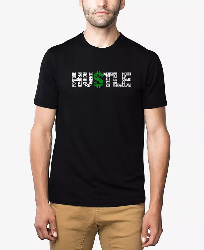 

Мужская футболка Premium Blend Word Art Hustle LA Pop Art, красный