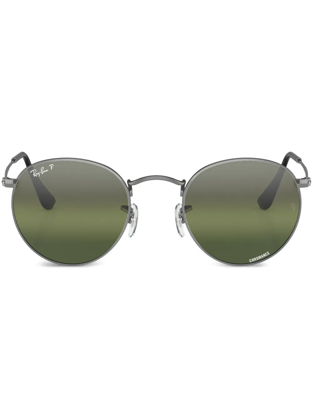 

Солнцезащитные очки Round Metal Chromance в круглой оправе Ray-Ban, серый