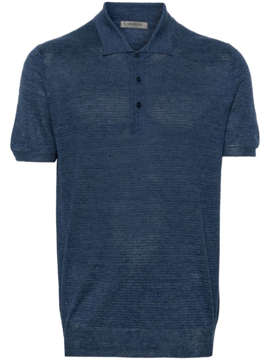 

Corneliani рубашка поло в мелкую точку, синий