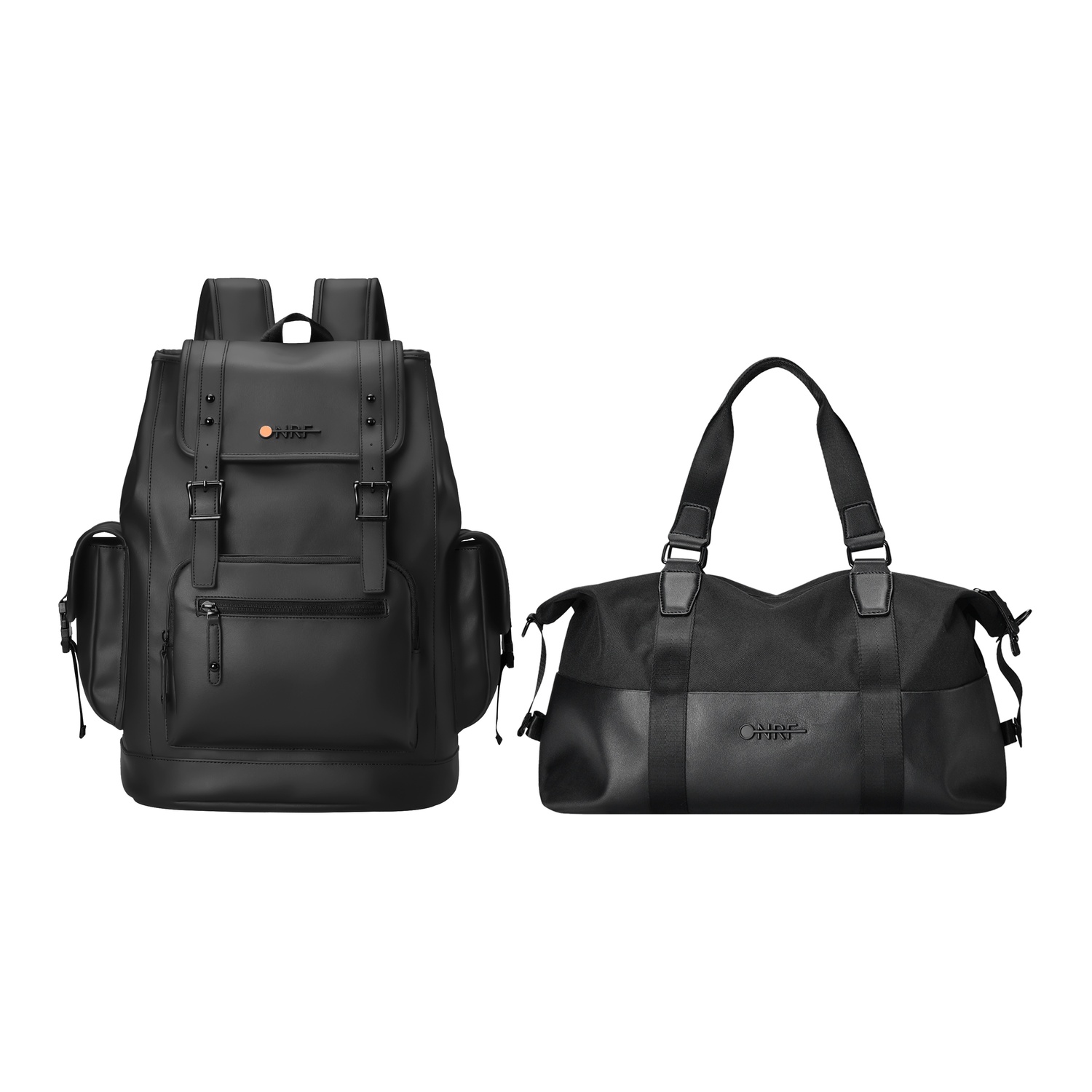 

ONRF Стильный черный рюкзак для ноутбука, Black Combo 2