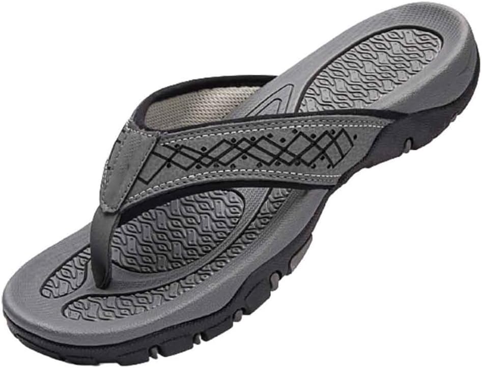 

Мужские тапочки Kervaky Шлепанцы Летние сандалии Большие тапочки Модные тапочки Обувь для пляжа на улице Мужские большие тапочки, серый