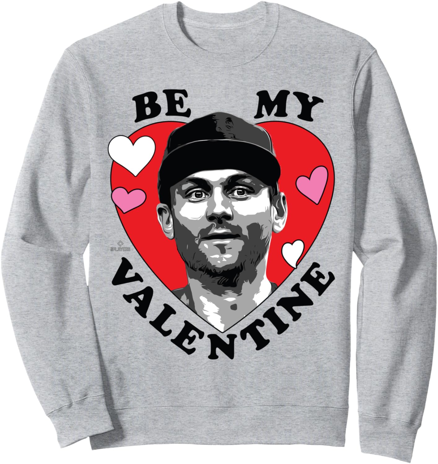

Толстовка Trea Turner Be My Valentine Philadelphia Baseball MLBPA Ryno Sports, серый