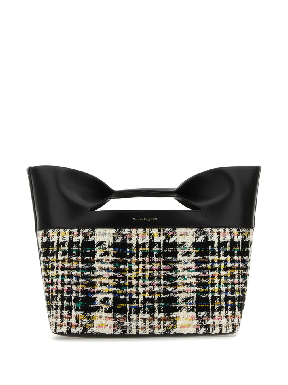 

Маленькая сумка-тоут The Bow Alexander McQueen, черный
