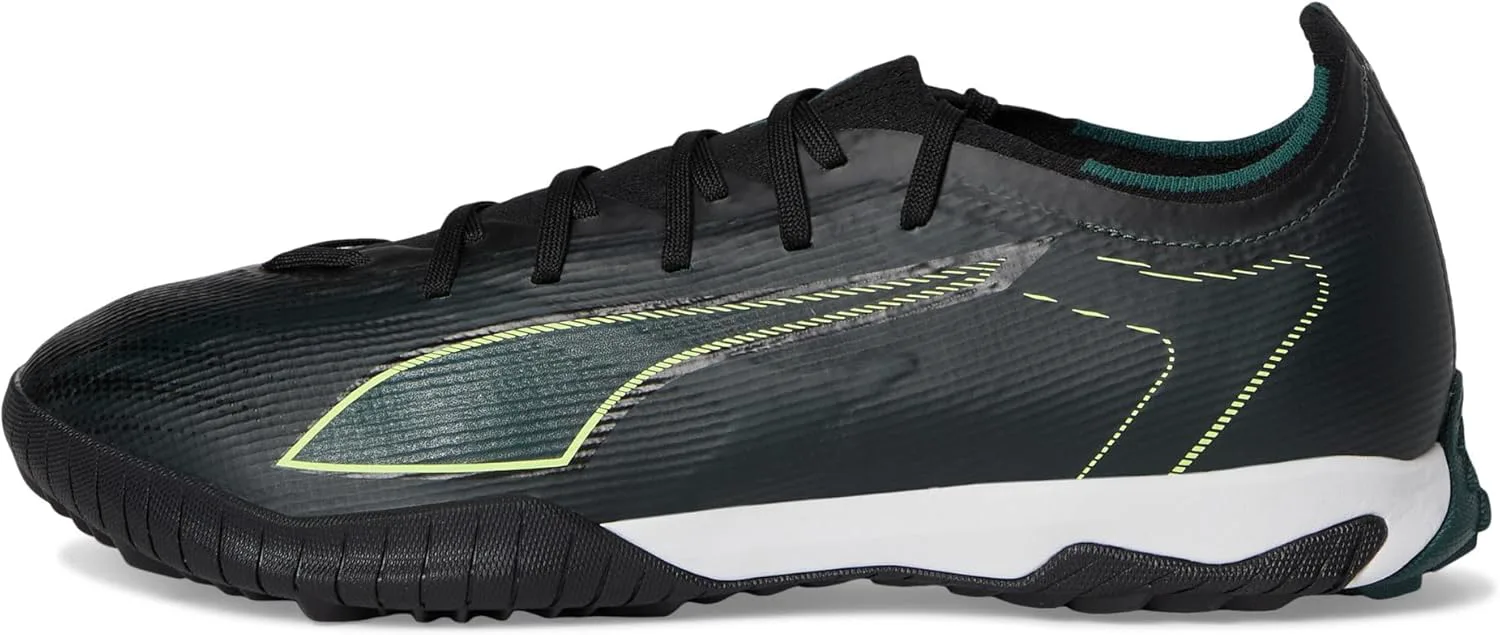 Футбольные бутсы-кроссовки PUMA Ultra Match Turf для мужчин, черный/зеленый — фото 4