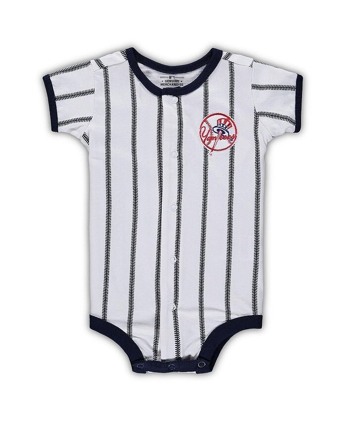 

Боди с короткими рукавами New York Yankees Power Hitter для новорожденныхбелого и темно-синего цвета Outerstuff, белый/темно-синий