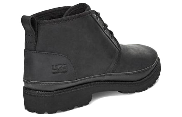 Зимние ботинки мужские Ugg водонепроницаемые на каблуке, черный — фото 4