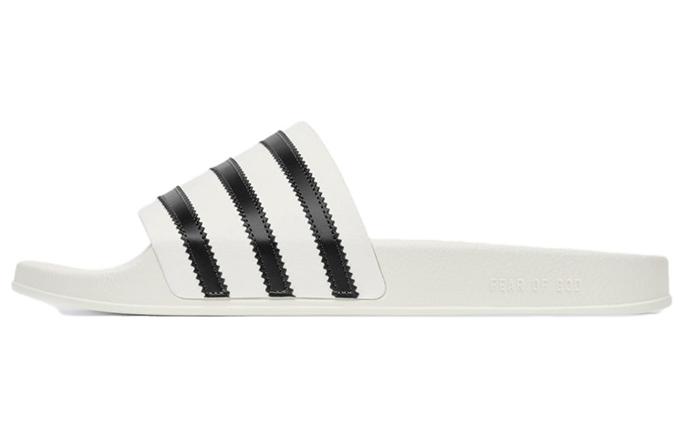 

Adidas Fear Of God Athletics Adilette кремово-белые черно-белые, цвет Black White