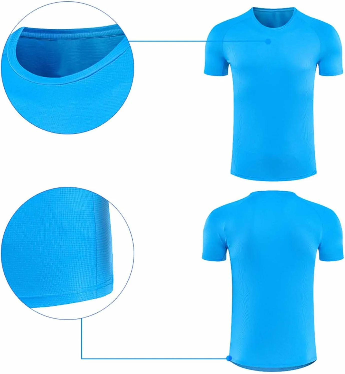 Футболка для тренировок мужская Quick Dry, Stretchy — фото 4