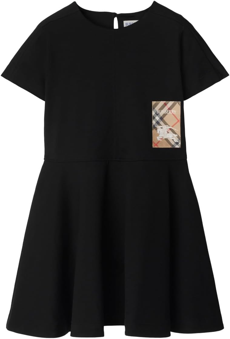 

Платье Burberry Kids Riley EKD Label Dress, черный