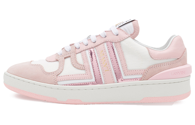 Lanvin Стильные женские кроссовки для скейтбординга Clay Low-Top, розовые