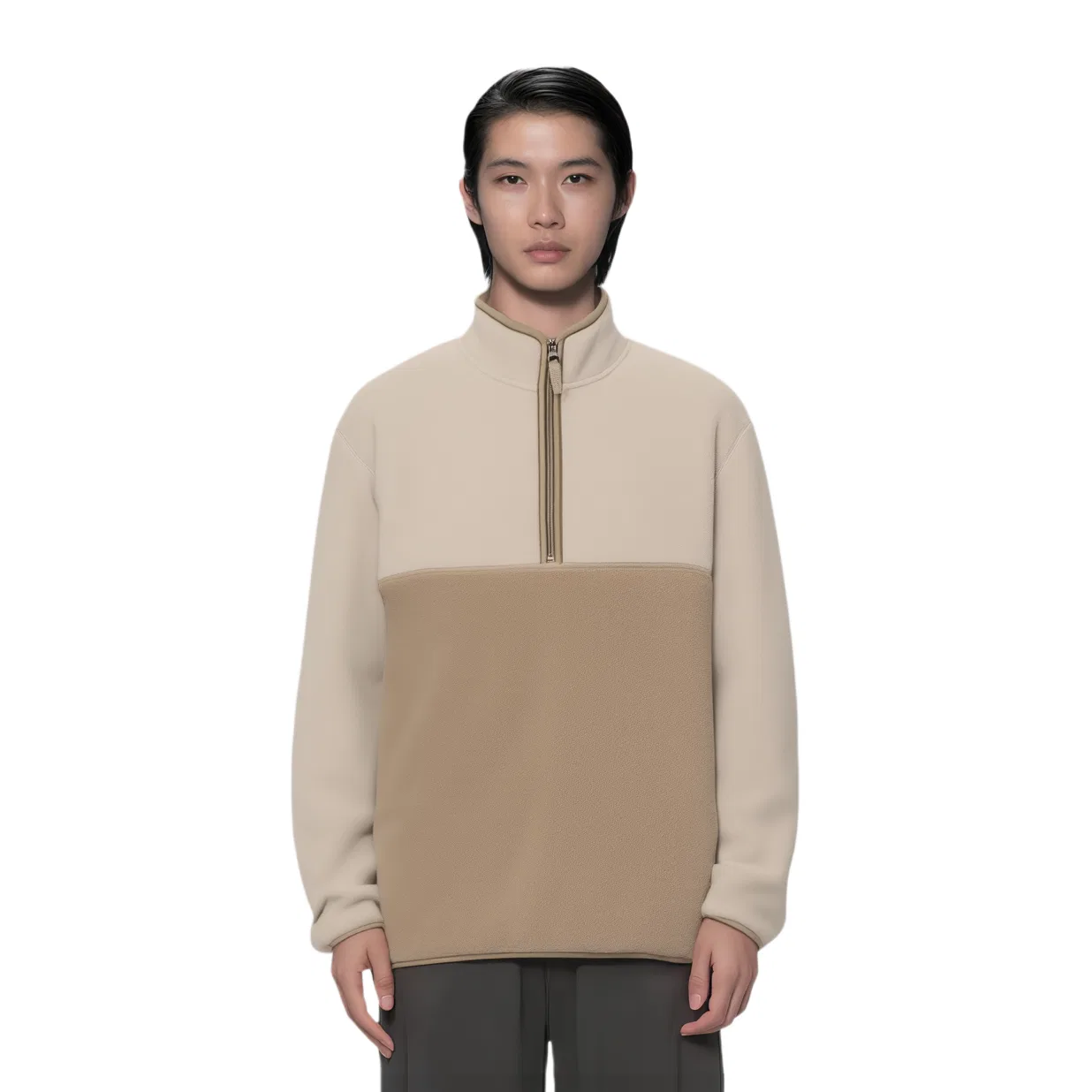 Пальто вельветовое Unisex Beige UNIQLO, Beige-31 — фото 4