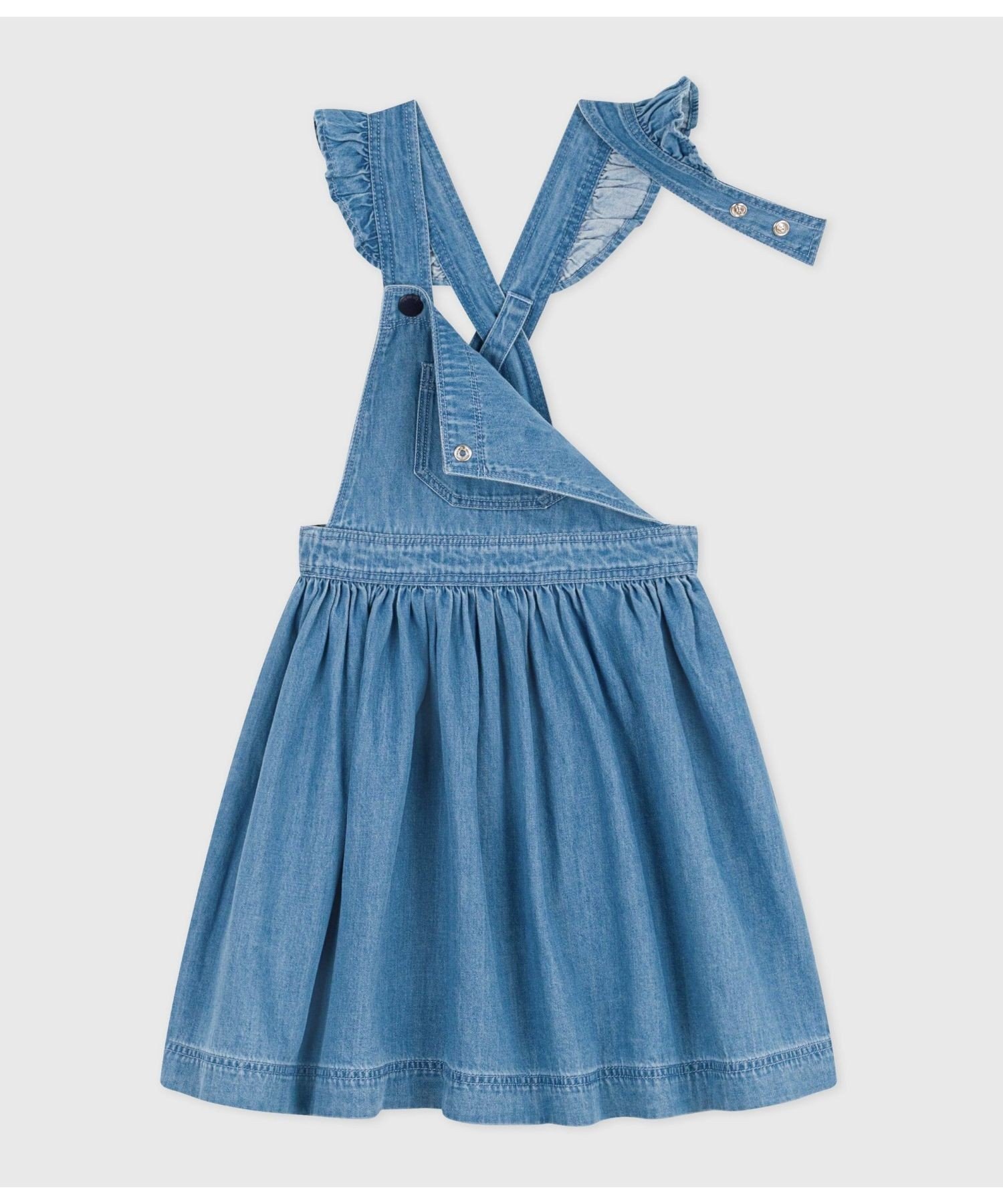 Джинсовая юбка-свитер PETIT BATEAU, Blue — фото 2