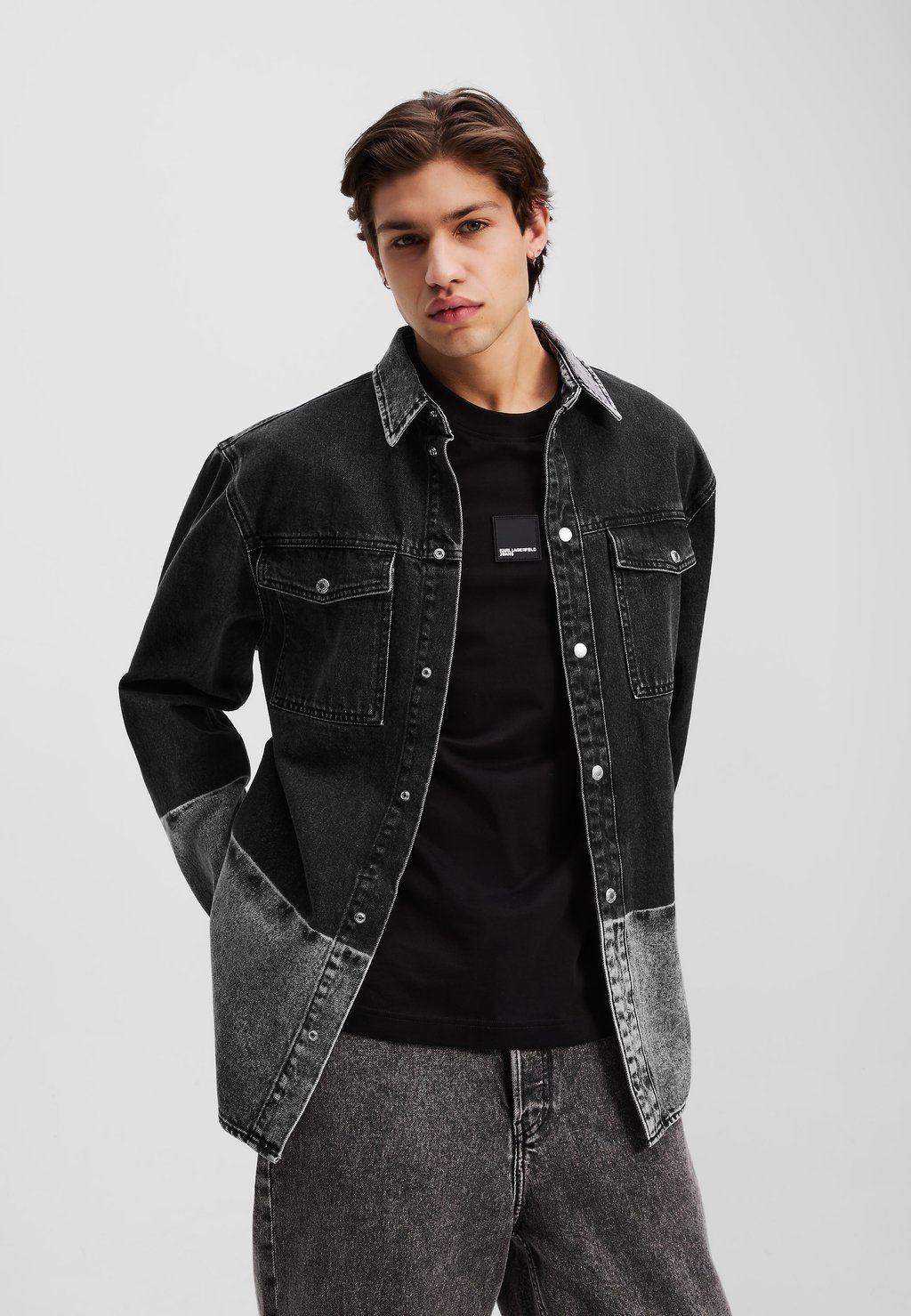 

Рубашка KARL LAGERFELD JEANS, черный