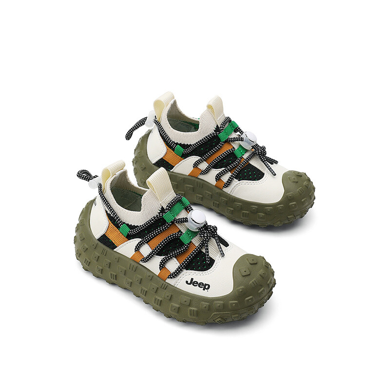 Детские кроссовки Kids Low-top Green Jeep, зеленый — фото 3