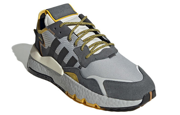 Кроссовки оригинальные nite jogger Adidas, серый — фото 3