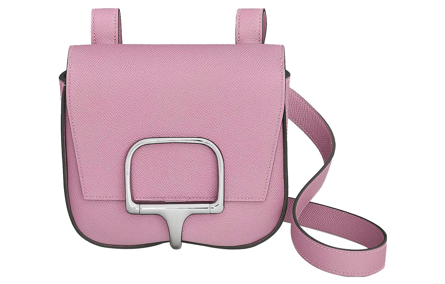 

Сумка через плечо мини Della Cavalleria Epsom из телячьей кожи, женская X9 Сильвестр Мальва Пурпур HERMES