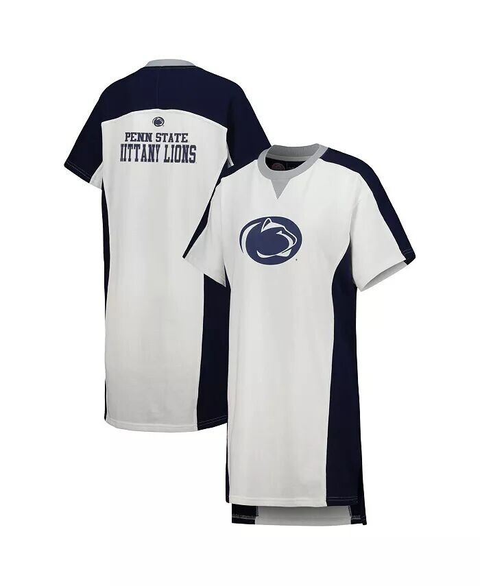 

Белое женское платье-футболка Penn State Nittany Lions Home Run G-Iii 4Her By Carl Banks