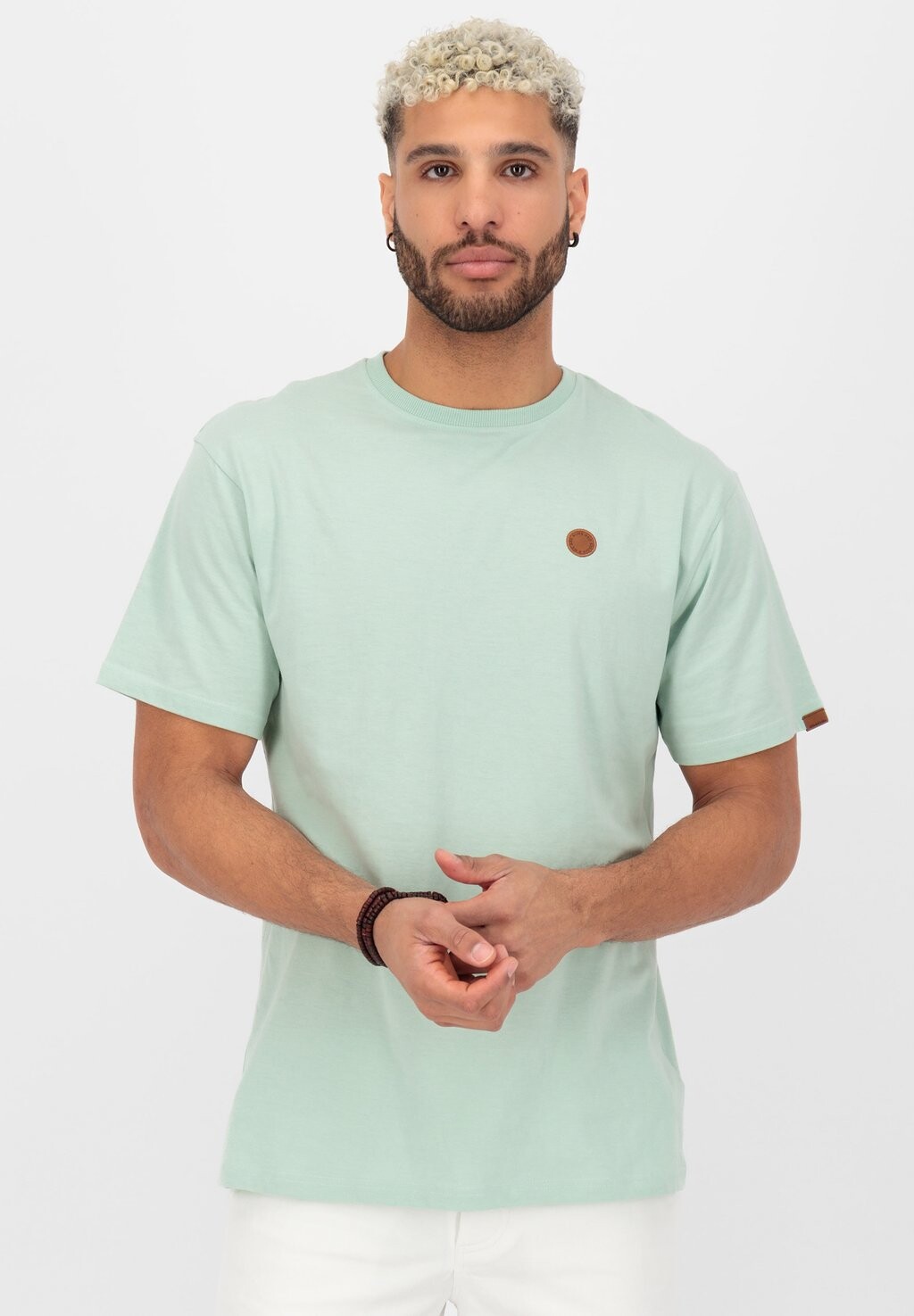 

Футболка базовая alife & kickin, цвет fresh mint melange