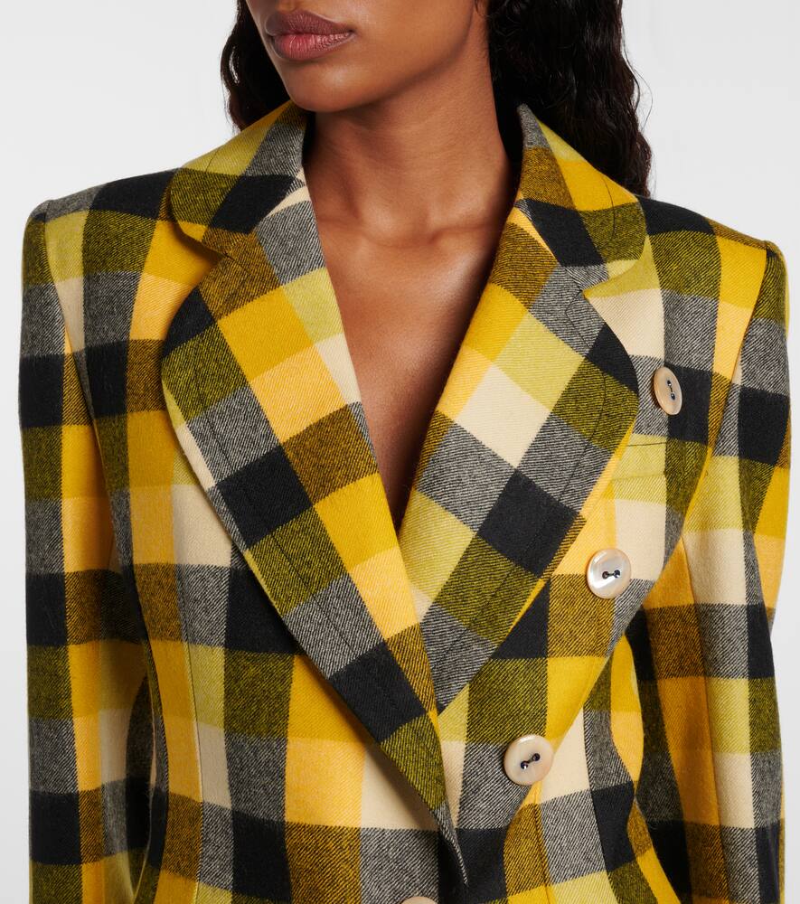 Пиджак из чистой шерсти Georgia в клетку Vivienne Westwood, Pixel Check — фото 4