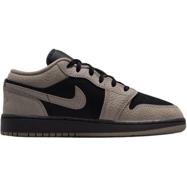 Jordan Детские баскетбольные кроссовки Air 1 Low top, коричневые и черные, унисекс — фото 3