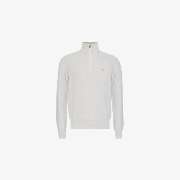 

Джемпер Polo Ralph Lauren с высокой горловиной и классическим кроем, серый