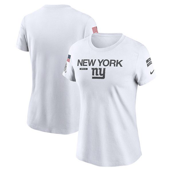 

Женская белая футболка New York Giants 2024 Salute to Service Legend Performance Nike, Белый, Женская белая футболка New York Giants 2024 Salute to Service Legend Performance Nike