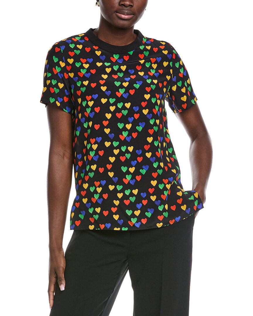 

Шелковый топ Akris, черный