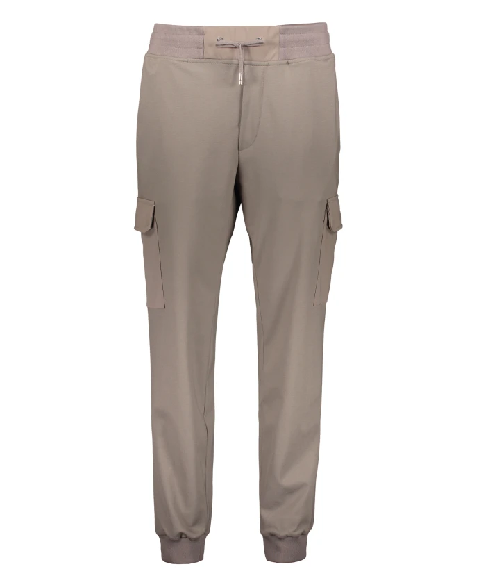 

Тренировочные брюки в рубчик до щиколотки Moorer, серый