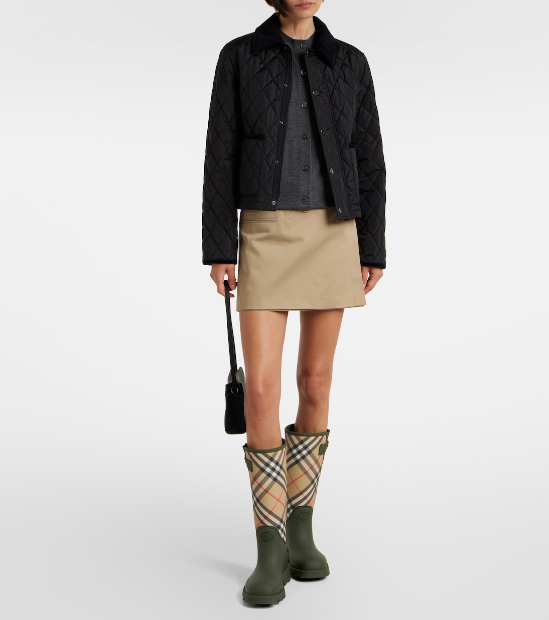 Резиновые сапоги Marsh Check Burberry, Loch — фото 3