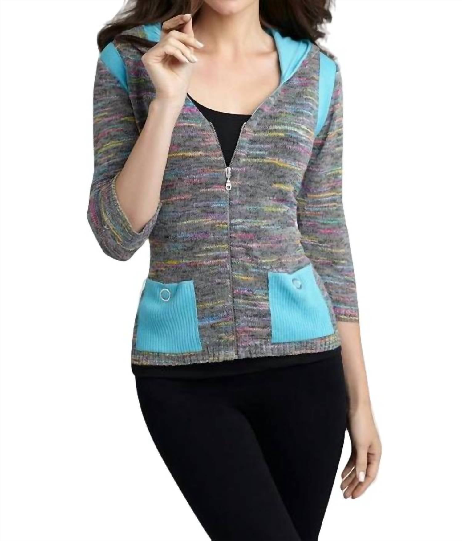 

Кардиган Colorblock Melange в сером цвете Multi ANGEL